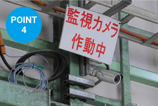 7台の監視カメラで録画監視しています。